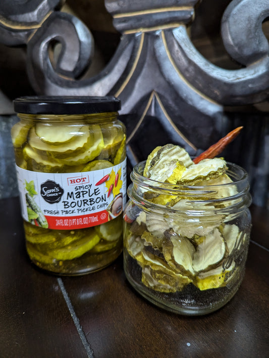 Freeze Dried Maple Bourbon Pickles
